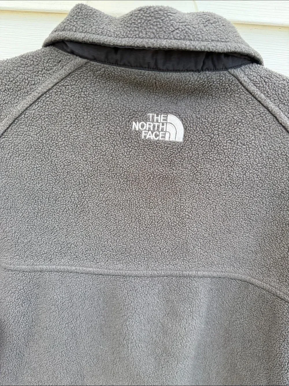 The North Face Grey Full Zip Fleece Jacket Sweatshirt  Men’s size Medium